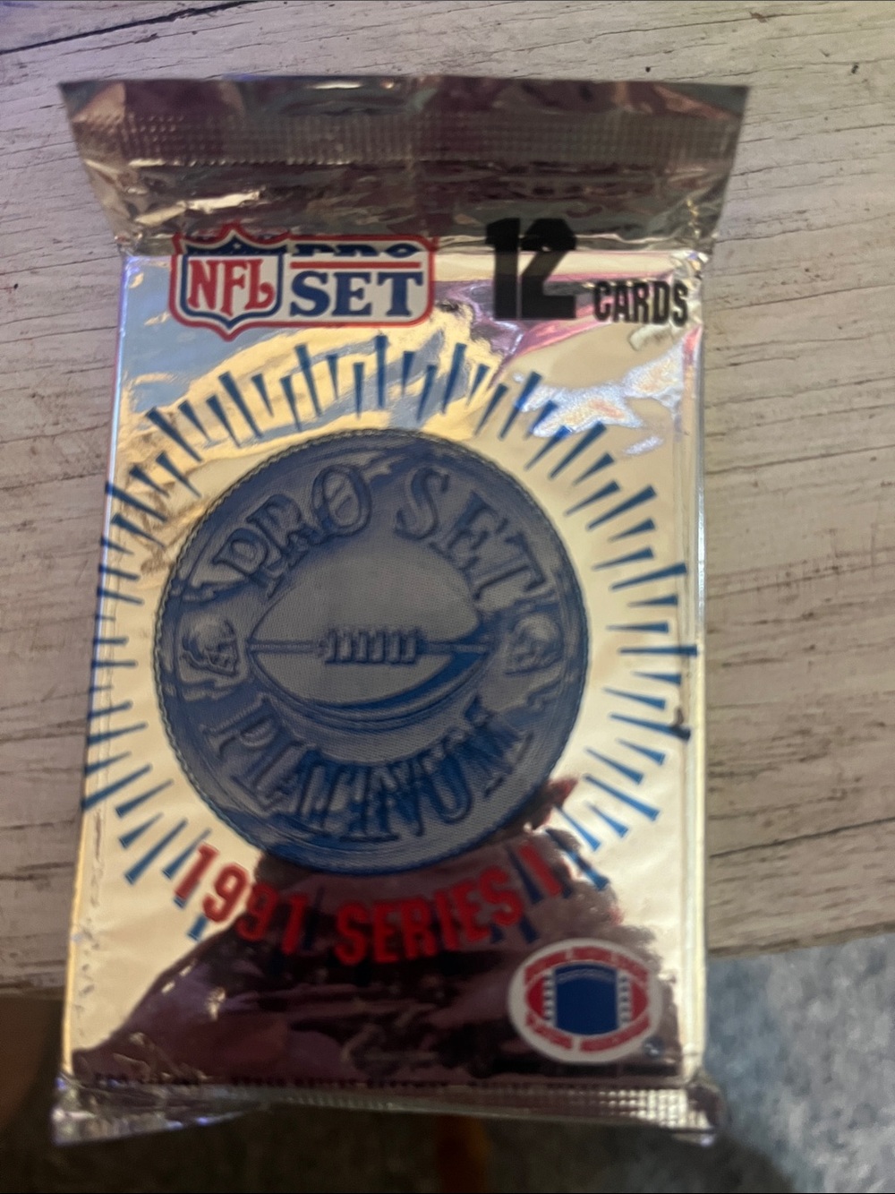 Platinum 1991 Series Football Card Pack - Silver